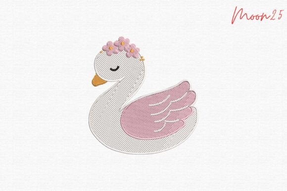 Cute Swan with Flowers Baby Nursery Design Review
