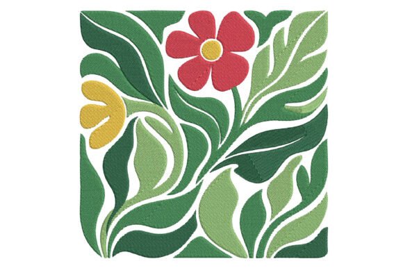 Review: Abstract Tropical Floral Embroidery for Gifts