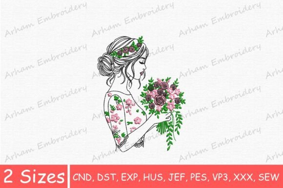 Review: Beautiful Woman with Flower Bouquet