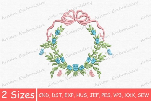 Review: Blue Flowers Bow with Butterfly Monogram