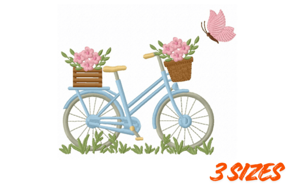 Review: Floral Bicycle Embroidery Design