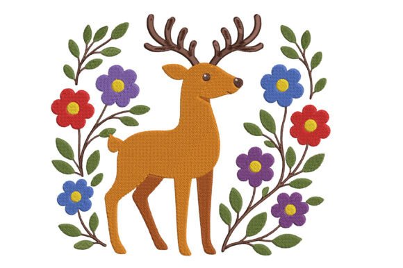 Review: Floral Deer Embroidery Design for Boutique Sweatshirts
