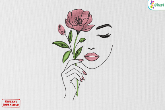 Review: Minimal Floral Woman Line Art for Merch