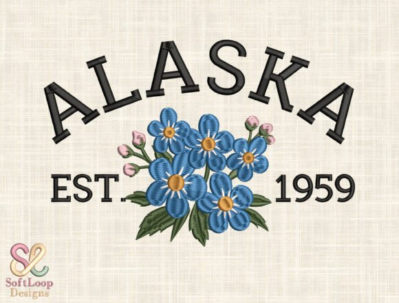 Review: State Flower Machine Embroidery Design
