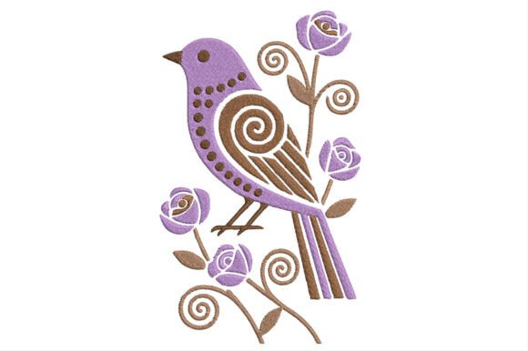 Review: Vintage Floral Bird Embroidery Design