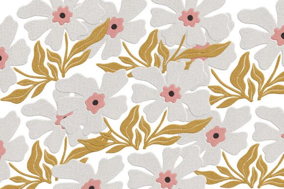 Review: White Flower Embroidery Design for Boutique Sweatshirts