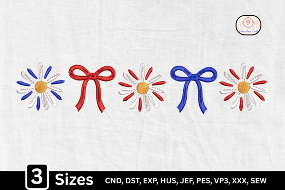 Reviewing the 4th of July USA Patriotic Daisy Bow