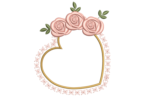 Reviewing the Floral Heart Frame Embroidery Design