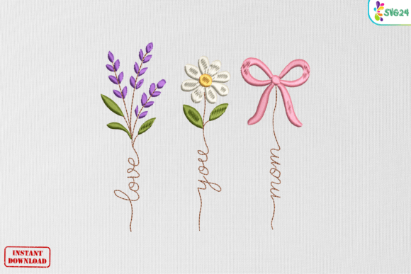 Reviewing the Floral Love You Mom Ribbon Design
