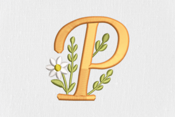 Reviewing The Letter P: Feathered & Leafy Design